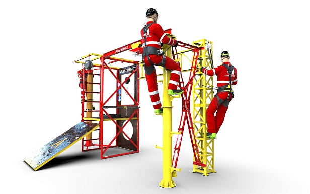 г. Волжский. В  ПАО «РусГидро» - «КорУнГ» был установлен учебно-тренировочный полигон "Альпинист-02-02"