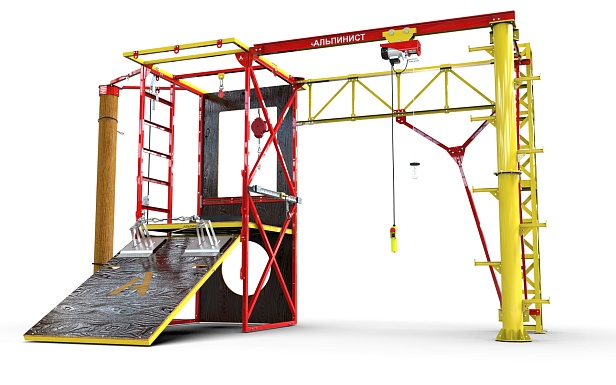 г. Волжский. В  ПАО «РусГидро» - «КорУнГ» был установлен учебно-тренировочный полигон "Альпинист-02-02"